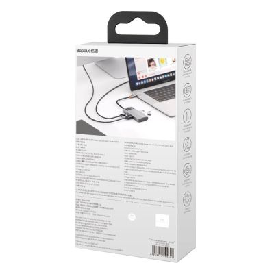 6. Baseus Metal Gleam 4in1 multifunctional HUB USB Type C - USB Type C Power Delivery 100 W / HDMI 4K 30 Hz / 1x USB 3.2 Gen 1 / 1x USB 2.0 (CAHUB-CY0G)