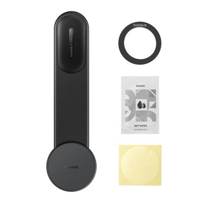 6. Baseus PrimeTrip C02 car holder for dashboard, adhesive - black