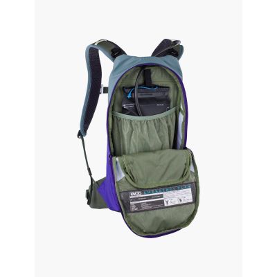 2. EVOC Stage 6 Hydration Bladder 2 Backpack with Water Reservoir, Steel Violet Dark Olive