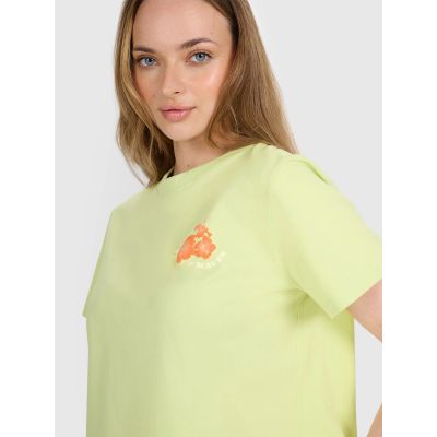 2. Women's oversize printed T-shirt 4F 4FRSS25TTSHF3160-73S