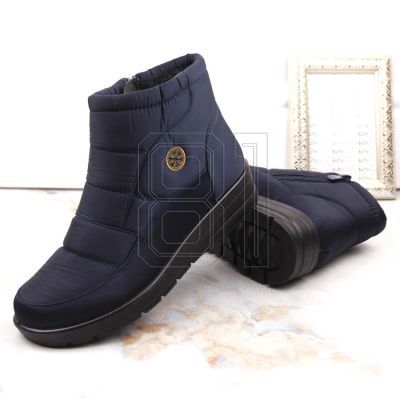 13. News W EVE437B navy blue wedge snow boots