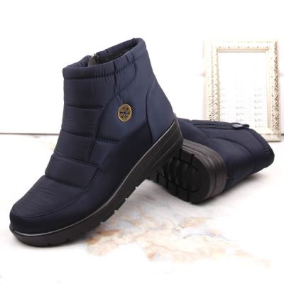 13. News W EVE437B navy blue wedge snow boots