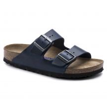 Birkenstock Arizona Soft Footbed Oiled Leather Narrow Women's/Men's Blue Blue for narrow feet oiled leather (1013644)