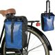 WATERPROOF REAR BIKE BAG FOR TRUNK, BLUE 13.5L XQMAX