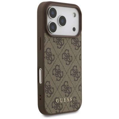 4. Guess 4G Classic Case for iPhone 17 Pro / 18 Pro - Brown