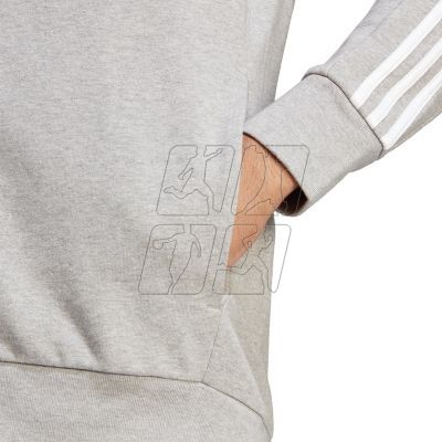 4. adidas Essentials French Terry 3-Stripes Full-Zip Hoodie M IC9833