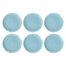 ROSE&TULIPANI CONCERTO FUSE AZZURRO Set of 6 salad plates 22 cm