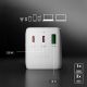 6. SBS Travel Adapter 2xUSB-C 1xUSB-A Universal - White