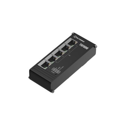 2. Teltonika TSF000 Unmanaged Fast Ethernet (10/100) PoE Support Desktop Black
