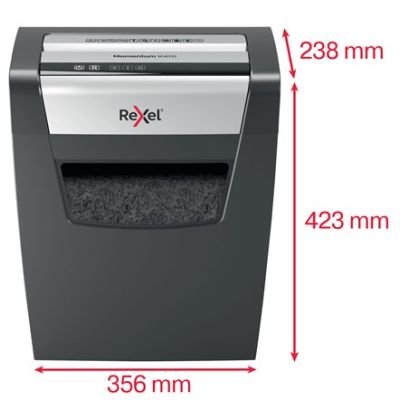 12. Rexel Momentum X410 Shredder, 10 sheets, 23 l bin