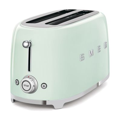 12. SMEG toaster model TSF02PGEU, pastel green color