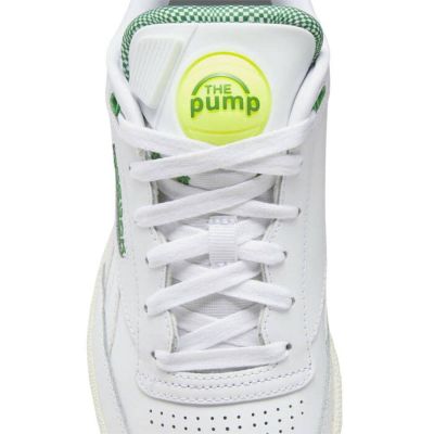 5. REEBOK CLUB C 85 PUMP women's sports shoes classic leather sneakers white (GW4794)