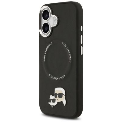 2. Karl Lagerfeld Karl & Choupette Pins MagSafe Case for iPhone 17 - Black