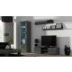 2. TV cabinet SOHO 140 gray/gray gloss