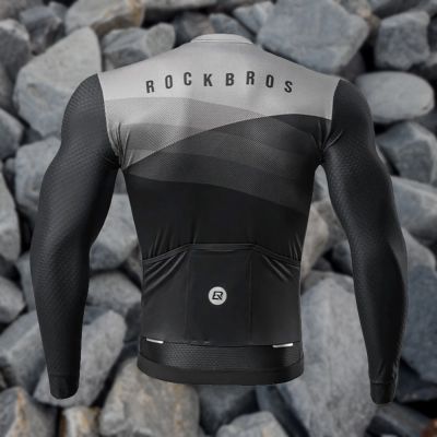 10. Rockbros 15120009005 Long Sleeve Cycling Jersey Spring/Summer XXL - Black