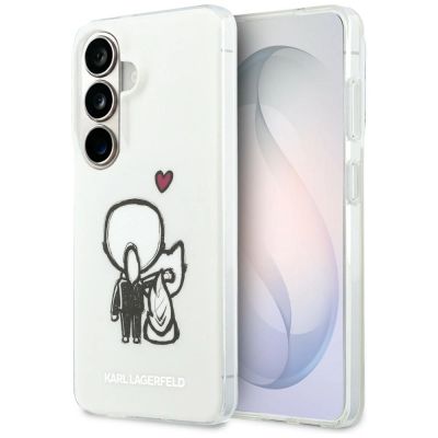 Karl Lagerfeld IML Karl&Choupette MagSafe Case for Samsung Galaxy S26 - Transparent