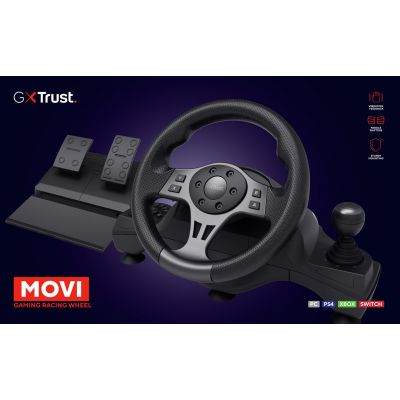 12. Trust GXT 289 MOVI Black Steering Wheel