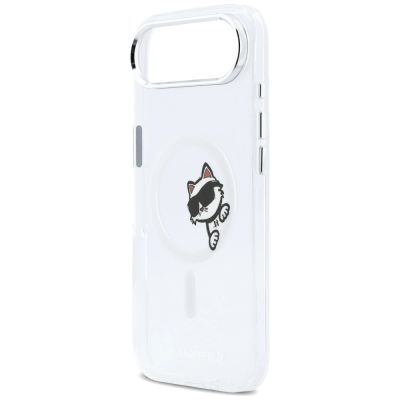 6. Karl Lagerfeld IML Peekaboo MagSafe Case for iPhone Air - Clear