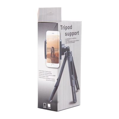 20. Mini tripod selfie stick holder for phone camera GoPro 16 - 21 cm black