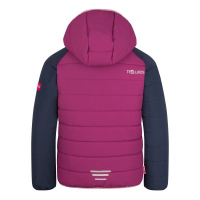 2. Trollkids Kids Hafjell Snow Jacket PRO with hood, waterproof, pink (514-182)