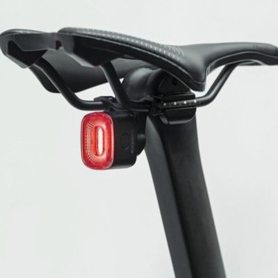 2. Rockbros Q2S LED Rear Bike Light with Smart Stop System + USB-C - USB-A Cable - Black