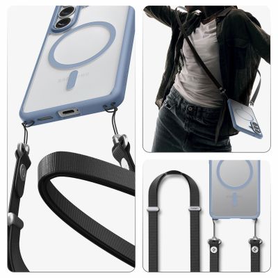 21. Spigen Ultra Hybrid Mag MagSafe Case for Samsung Galaxy S26+ - Clear Blue