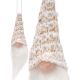 12. DECORATIVE PENDANT SANTA CLAUS 11CM WHITE SEQUINS