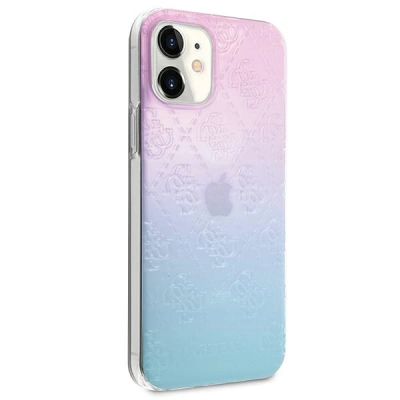 4. Guess GUHCP12S3D4GGBP iPhone 12 mini 5.4" blue-pink/blue&pink hardcase 4G 3D Pattern Collection