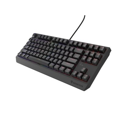 16. GENESIS THOR 230 TKL CZ/SK RGB MECHANICAL GAMING KEYBOARD OUTEMU RED BLACK HOT SWAP