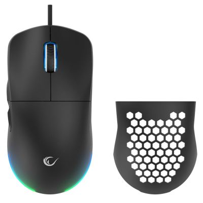 2. RAMPAGE WIRED GAMING MOUSE 12800 DPI BLINK BLACK