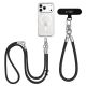 3. Tech-Protect C10S Rope Phone Lanyard - Black and Titanium