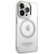 4. Guess GUHMP14LHTRMS iPhone 14 Pro 6.1" silver/silver hard case Metal Outline Magsafe
