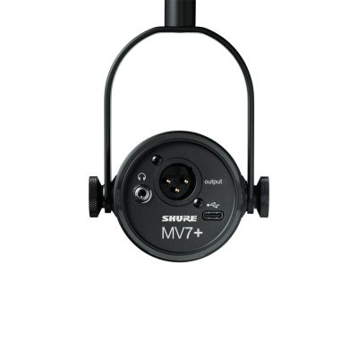 2. Shure MV7+-K - Voice-Over/Vocal Microphone with XLR/USB-C Connector Black