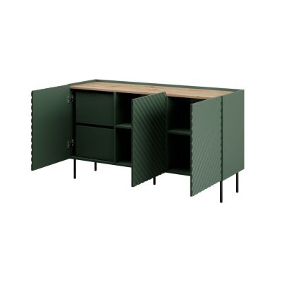2. Chest of drawers 3D2SZ ONDA 150x45xH85 green
