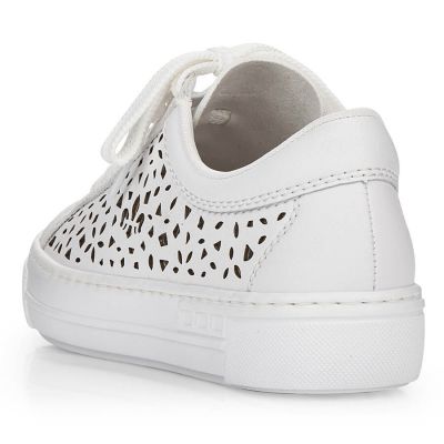 14. Rieker W RKR641 leather comfort shoes white