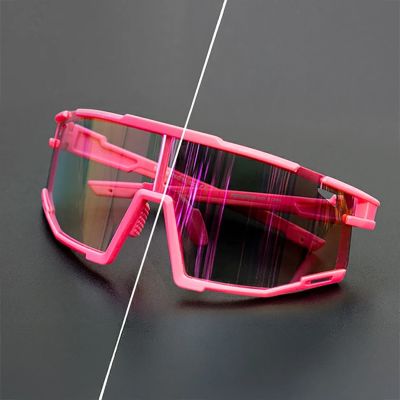 3. Rockbros SP258 ROAD TO SKY photochromic cycling glasses - pink