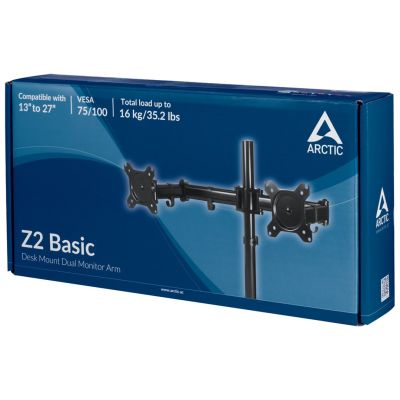 8. ARCTIC Z2 Basic Monitor Holder/Stand 68.6 cm (27") Desk Black