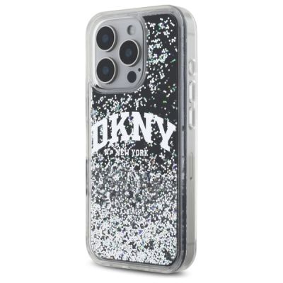 2. DKNY DKHCP16XLBNAEK iPhone 16 Pro Max 6.9" black/black hardcase Liquid Glitter Arch Logo