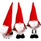 9. DECORATIVE SANTA CLAUS WITH SILVER STARS ON TELESCOPIC LEGS 50-70CM RED