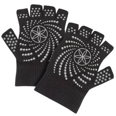 2. Gaiam Fingerless Anti-Slip Gloves 54029