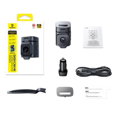 8. Baseus PrimeTrip VD1 Pro 4K Car Dash Cam - Black