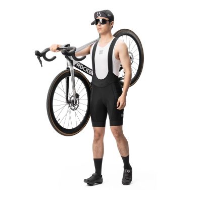 3. Rockbros YDDK009 Men's Cycling Bib Shorts with Pad Size L - Black