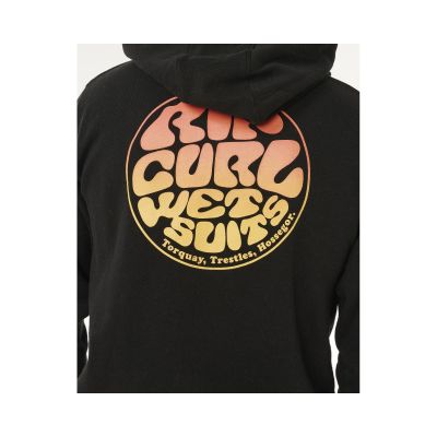 5. RIP CURL Wettie Passage Icon Zip Thru Men's Sweatshirt Black