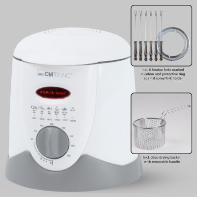 6. Clatronic FFR 2916 fryer (1 l; 840W; white)
