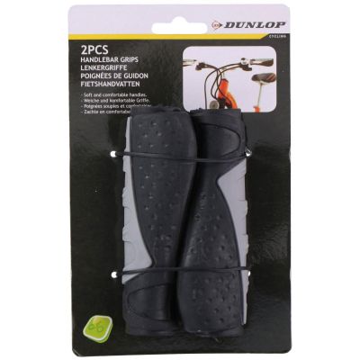 4. GRIPS, HANDLEBAR GRIPS, PROFILED 12CM DUNLOP