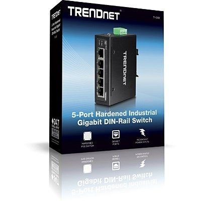 2. TRENDnet Industrie Switch 5 Port Gbit IP30 DIN-Rail Metall
