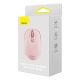 9. Baseus F01B Wireless Mouse 2.4GHz + Bluetooth 3.0 + 5.0 – Pink