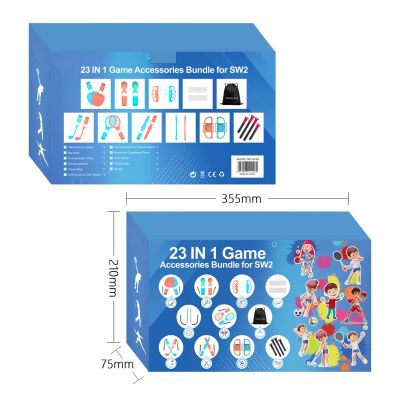 3. Nintendo Switch 23-in-1 Family Accessory Pack 2 - Orange and Blue Set