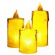 20. DECORATIVE CANDLE 8 CM AMBER WARM WHITE 1 LED