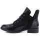 3. Women's patent leather ankle boots, black, Vinceza HX27-16524